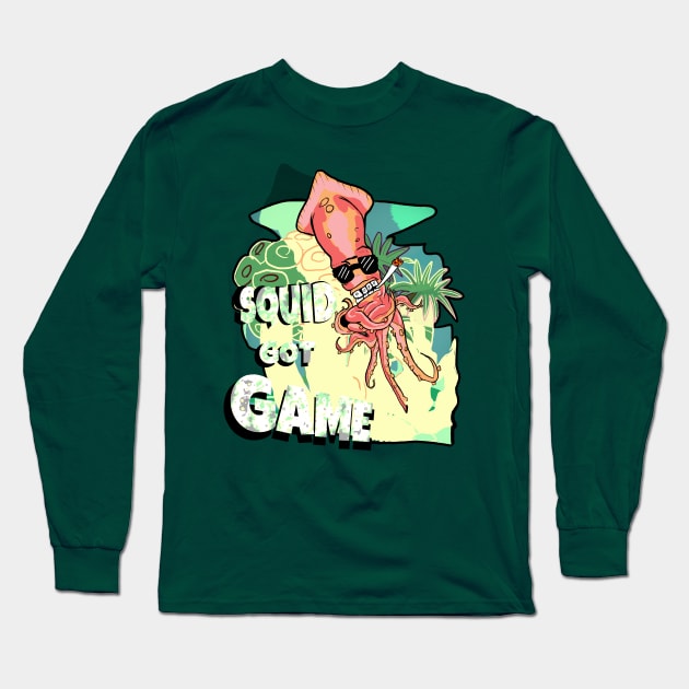 Squid got game Long Sleeve T-Shirt by Ace13creations